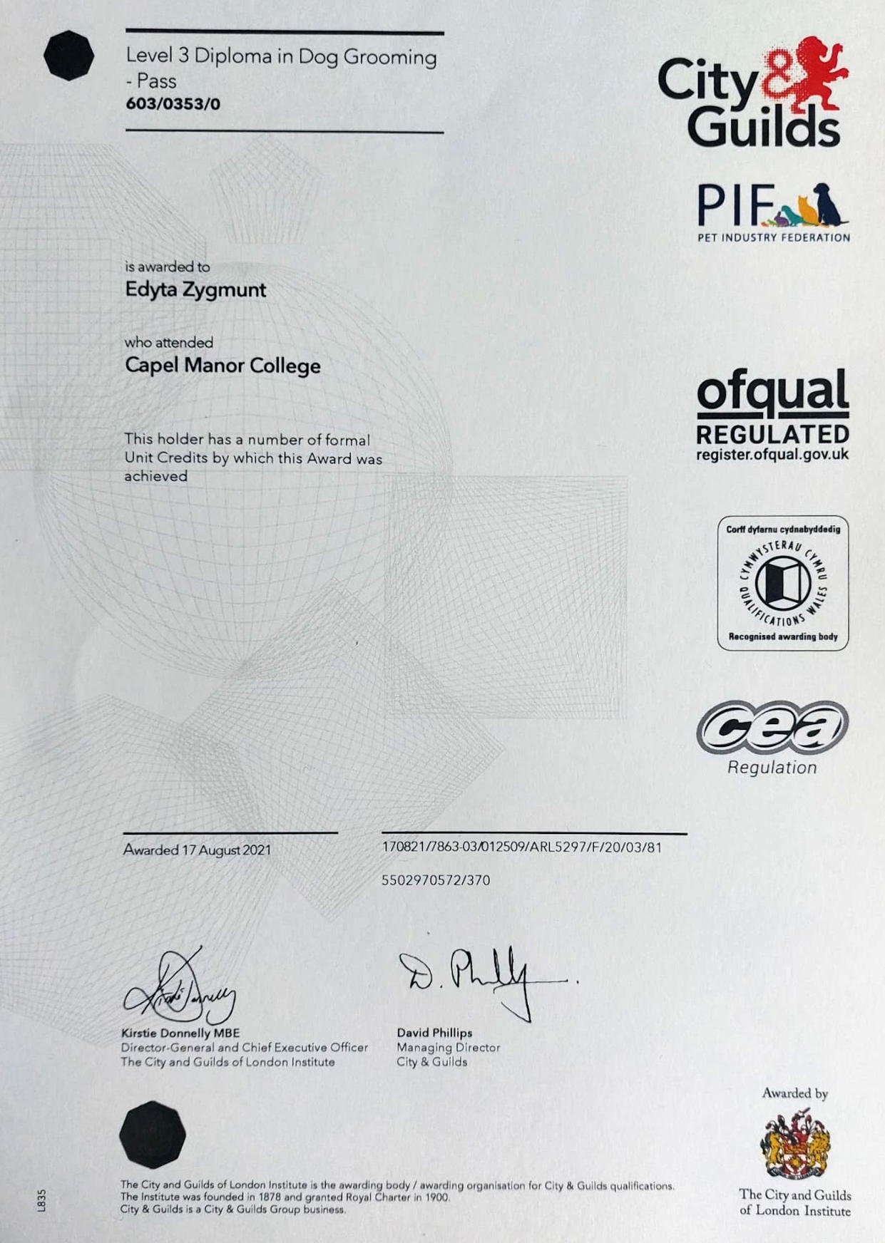 Level 3 Diploma in Dog Grooming